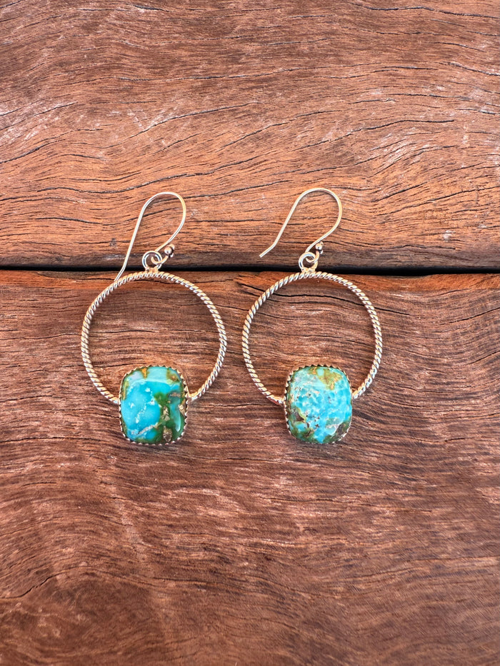 Hideaway Hoop Earrings - Sonora Gold Stones