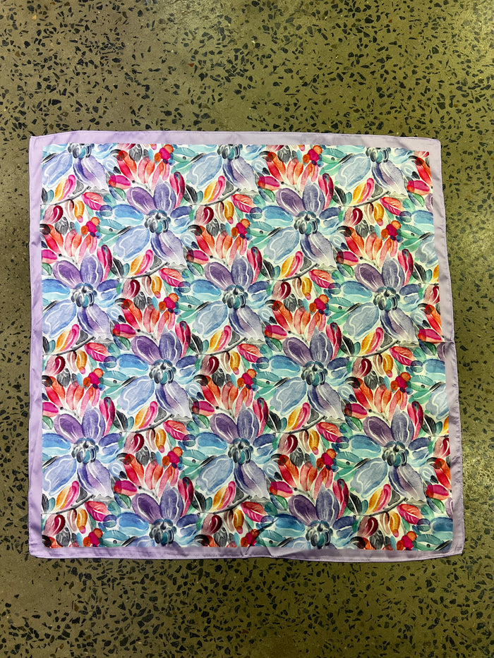 Western Wild Rag - Floral (Purple)
