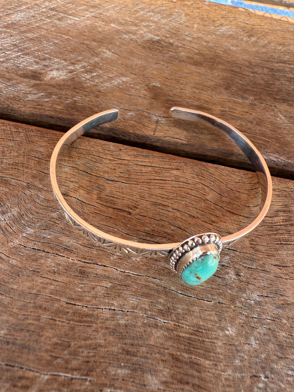 Patchwork Cuff - Turquoise Stone