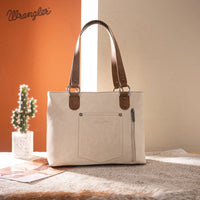 Wrangler Braided Whipstitch Large Tote Crossbody - Beige