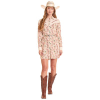 Rock & Roll Floral Print Retro Mini Dress (LWD2R08854)