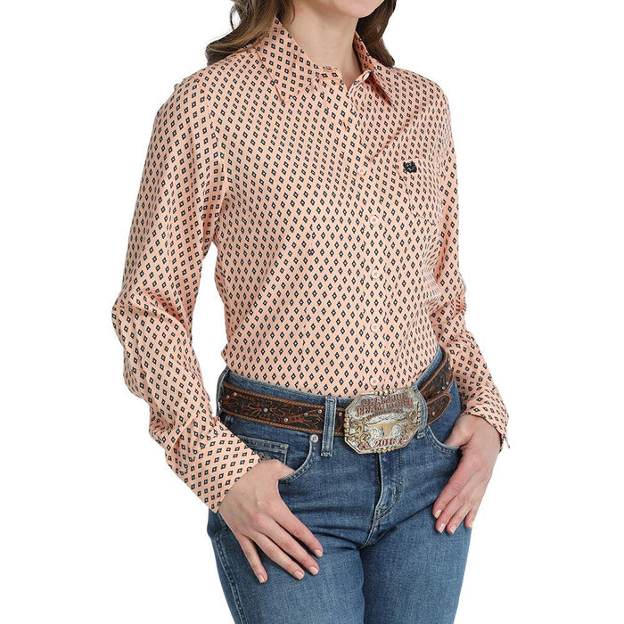 Cinch Long Sleeved Shirt - Peach (MSW9164270)