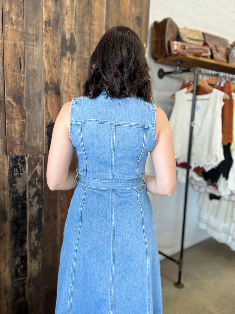 Emersyn Dress - Blue Denim