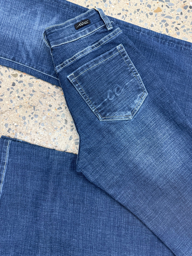 CC Western Jeans - Wide Leg Dark Blue Wash Trouser II