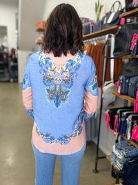 Mabel Top - Willow Blue