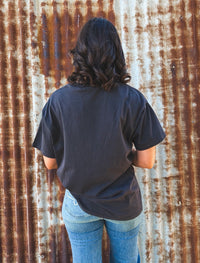 Dusty Trails Relaxed Tee - Washed Black