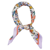 Western Wild Rag - Salverform Floral Print (Purple)