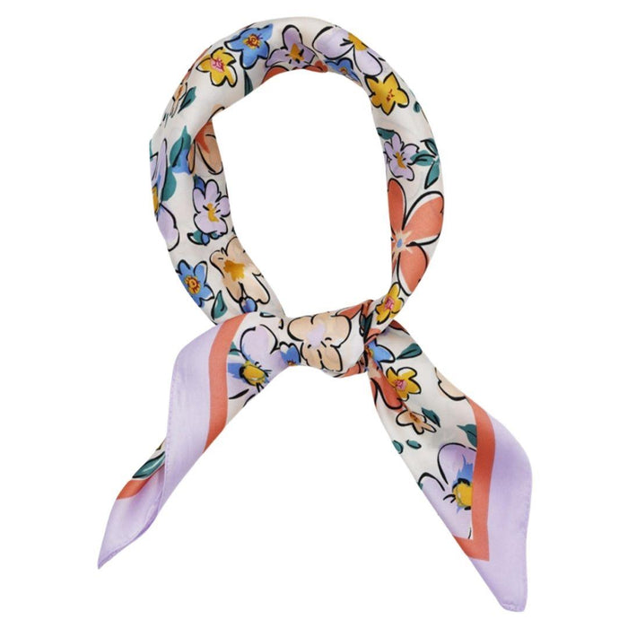 Western Wild Rag - Salverform Floral Print (Purple)