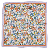 Western Wild Rag - Salverform Floral Print (Purple)