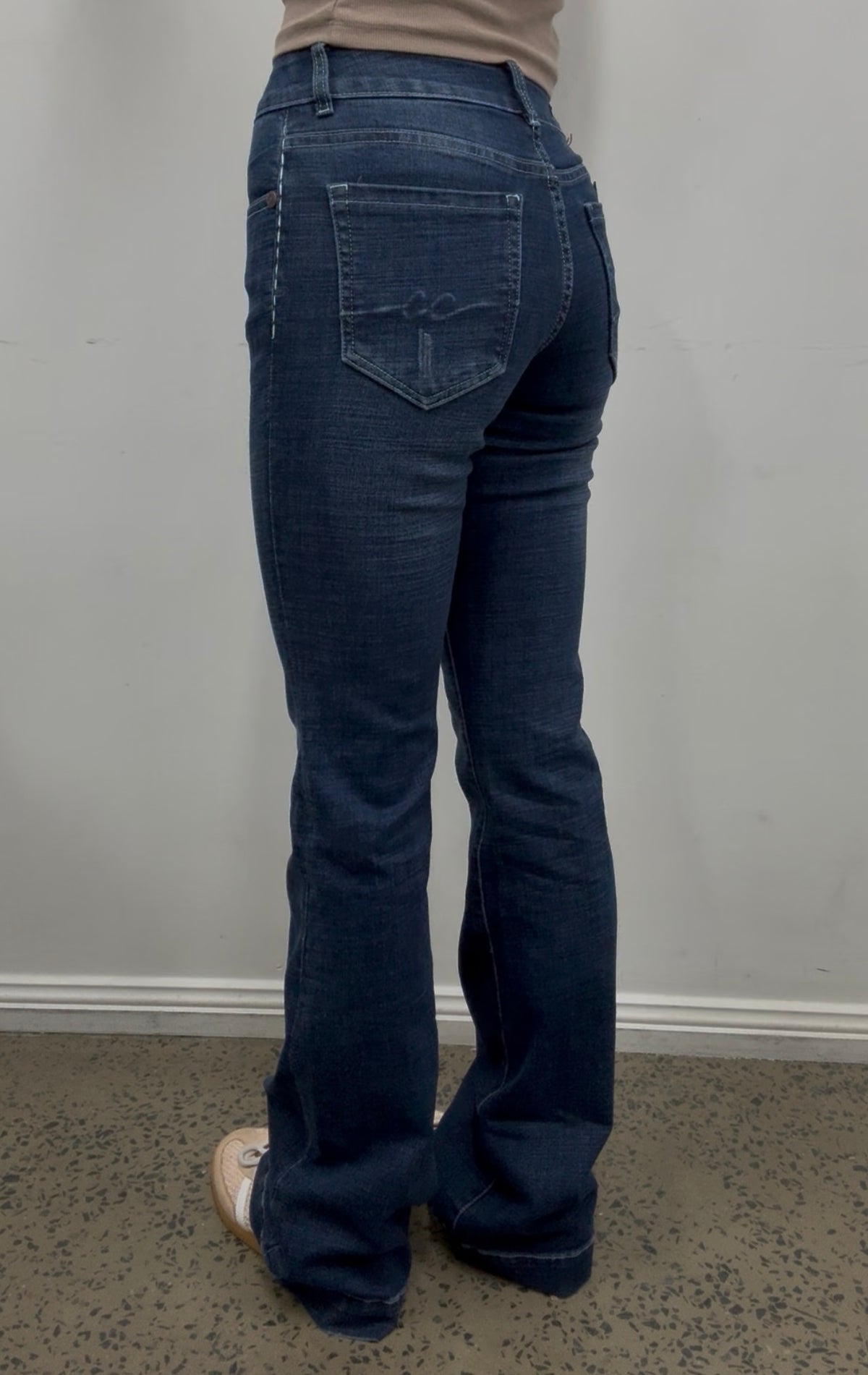 CC Western Jeans - Wide Leg Dark Blue Wash Trouser II