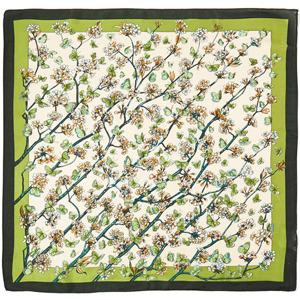 Western Wild Rag - Butterflies (Olive)