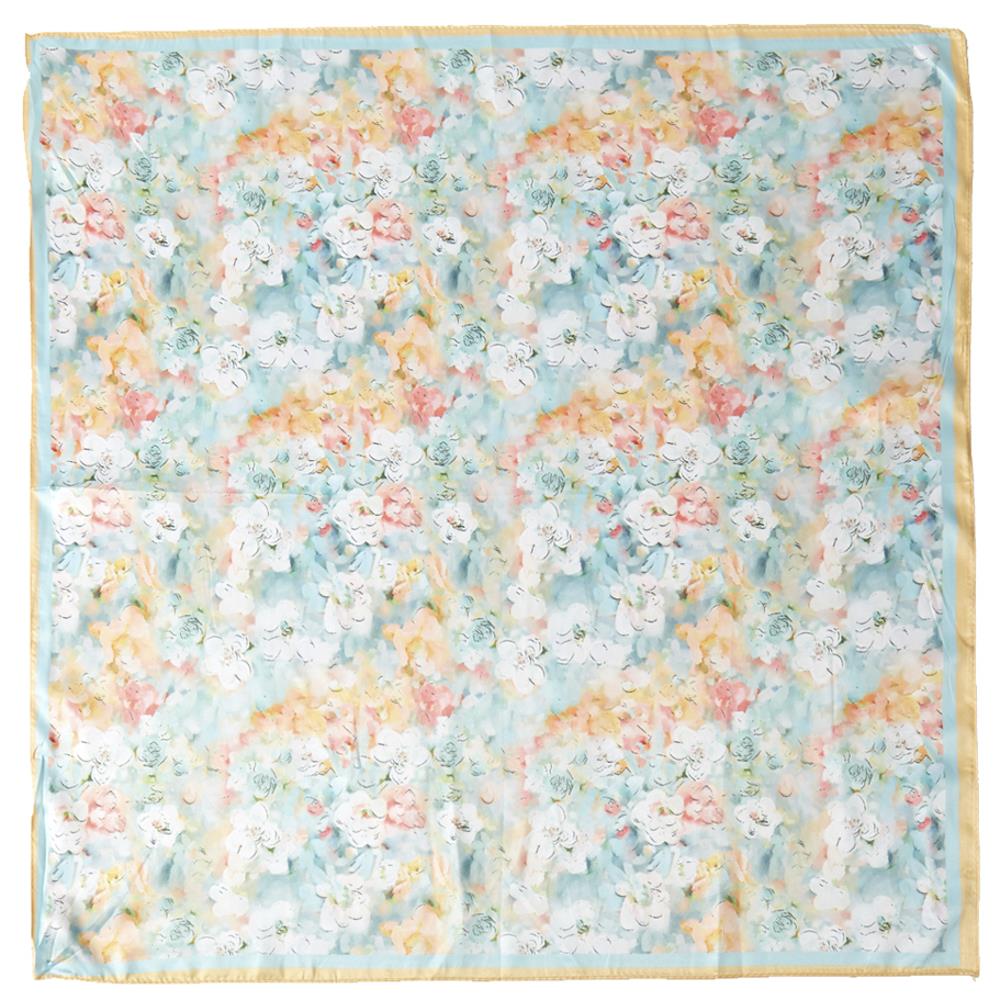 Western Wild Rag - Watercolour Flowers (Orange)