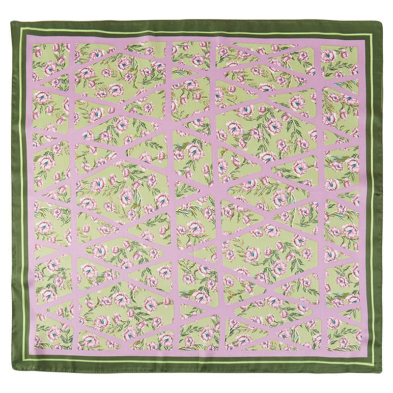 Western Wild Rag - Floral Geo (Green)