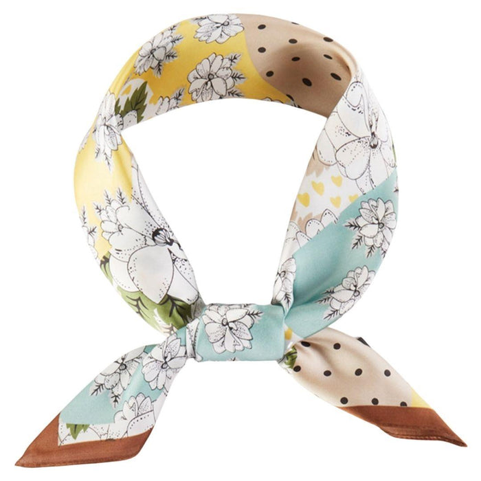 Western Wild Rag - Floral Patchwork (Tan)