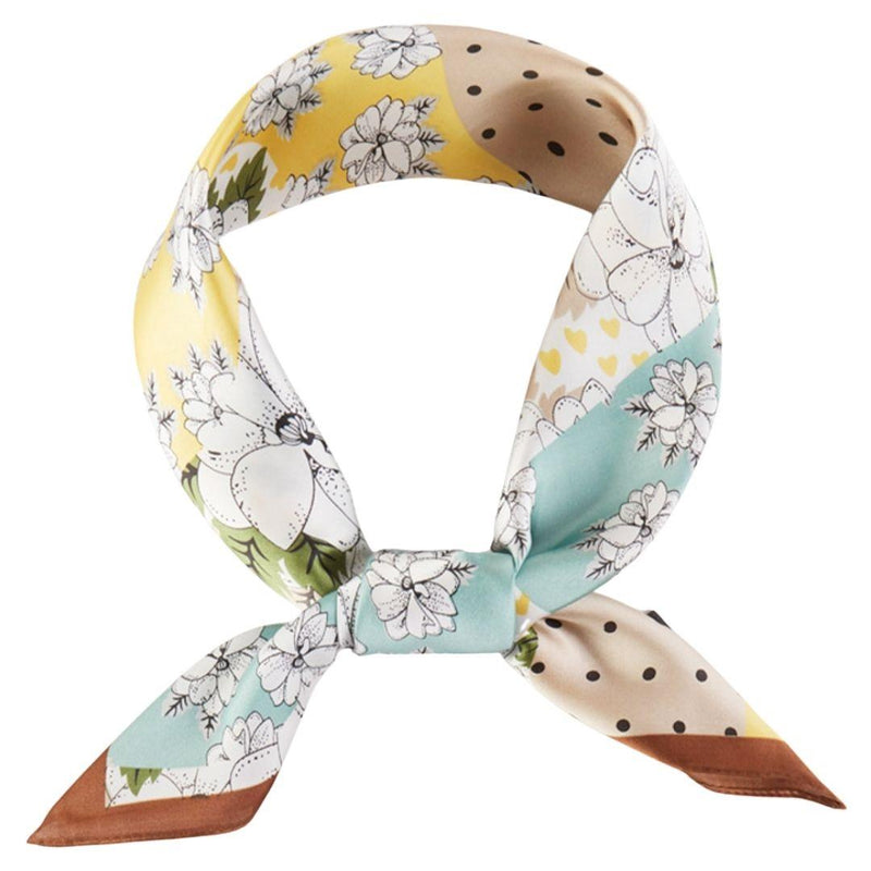 Western Wild Rag - Floral Patchwork (Tan)