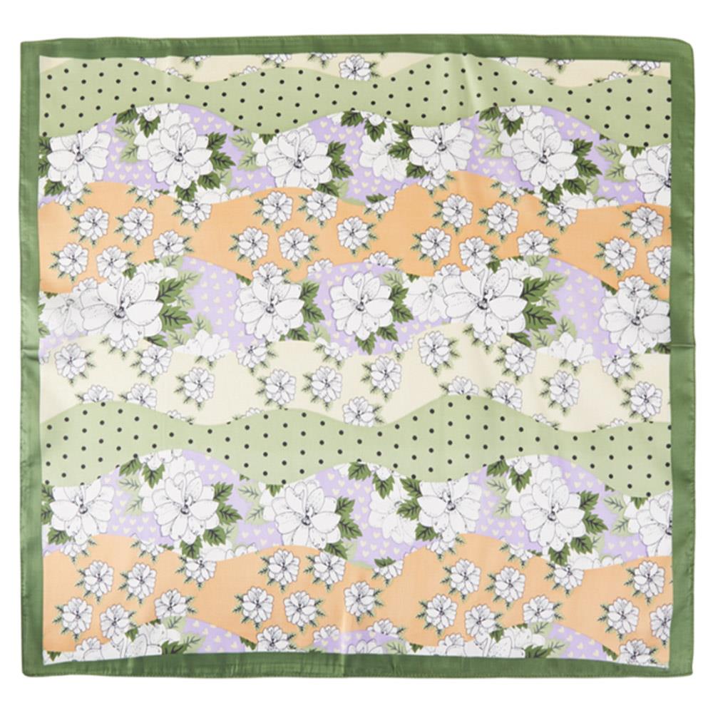 Western Wild Rag - Floral Patchwork (Olive)