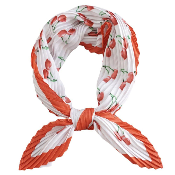 Western Wild Rag - Crinkle Cherry (White)