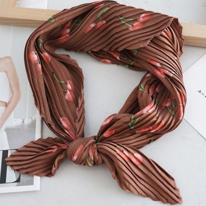 Western Wild Rag - Crinkle Cherry (Brown)