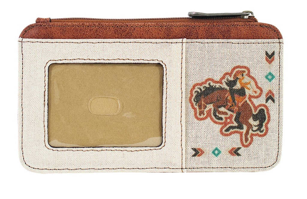 Justin Card Wallet - Bronco Cowgirl