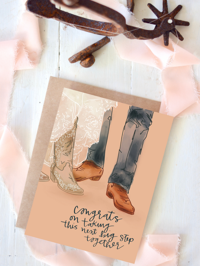 Wedding Card - Congrats On Taking The Next Step