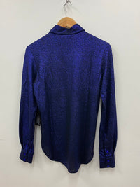 Cowgirl Tuff Pullover Arena Shirt - Indigo Shimmer