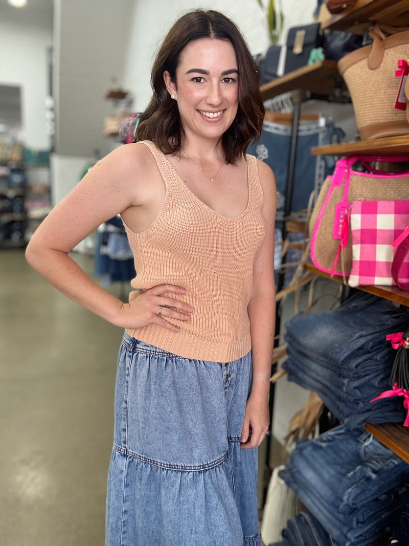 Meghan Top - Apricot