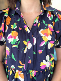 Tallulah Top - Navy Floral