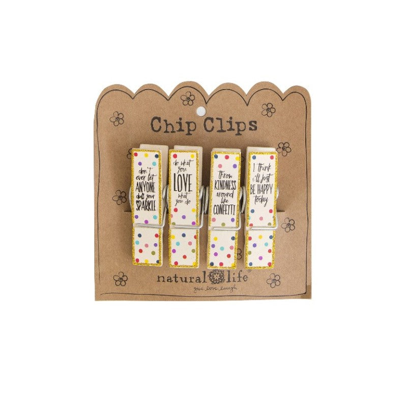 Chip Clip 4 pack - Sparkle Love Kindness