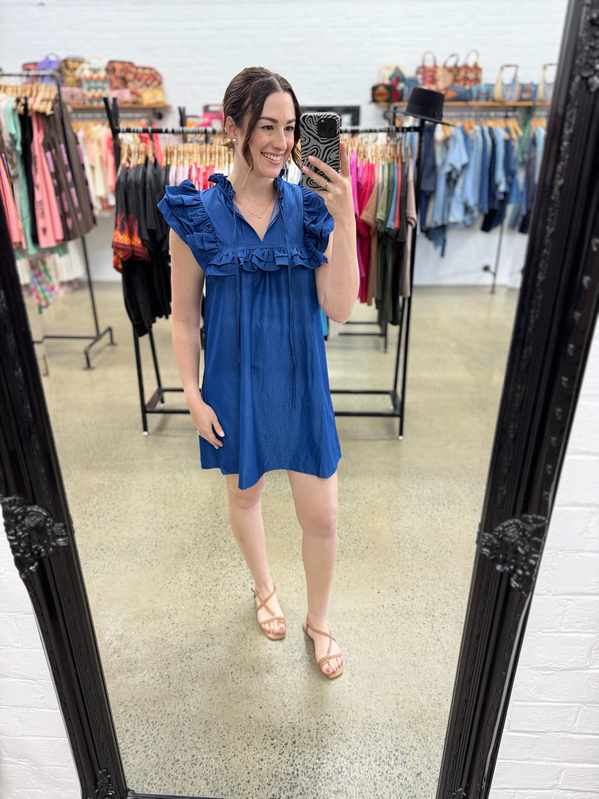 Eloise Dress - Denim