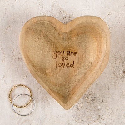 Wooden Trinket Dish - Your So Loved