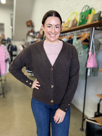 Joy Cardigan - Coffee