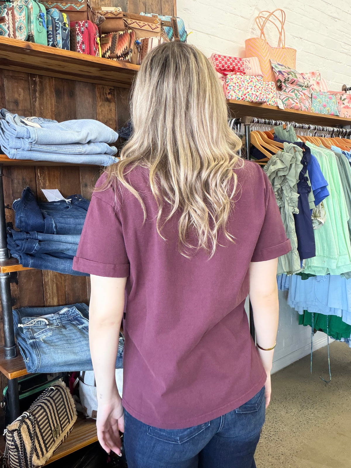 AAE Washed Tee - Wine