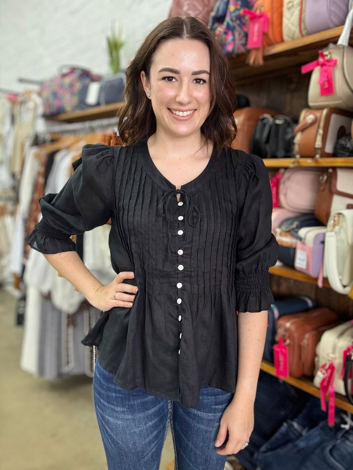 Birdie Top - Black
