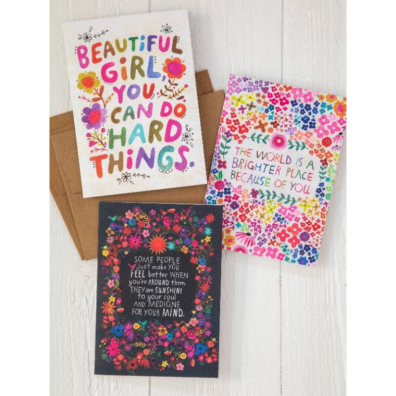 Greeting Card - Set Beautiful Girl