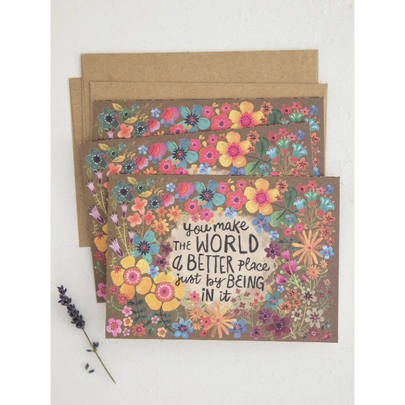 Greeting Card - You Make the World...