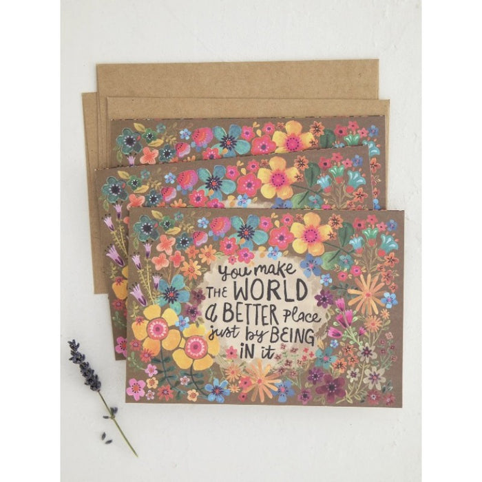 Greeting Card - You Make the World...