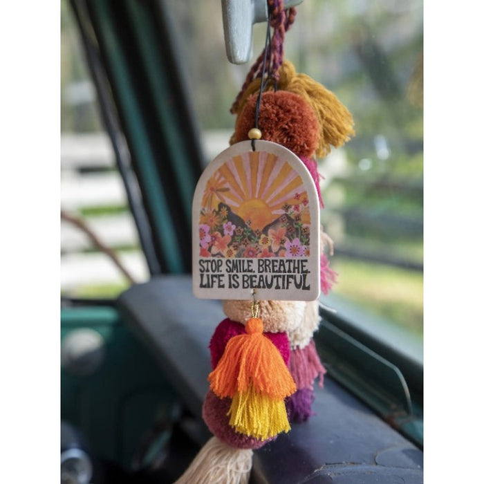 Air Freshener - Stop Smile and Breathe