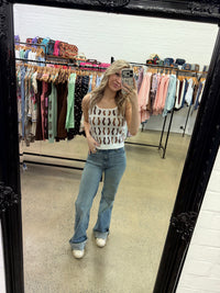 Bettie Knit Top - Neutral Horseshoe