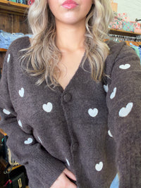 Gabriel Cardigan - Chocolate Hearts