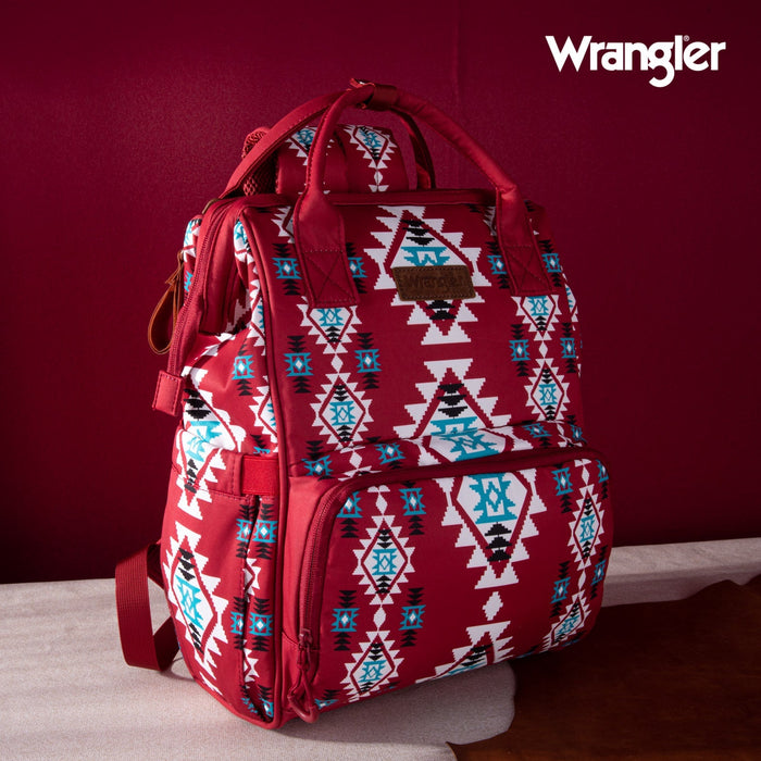 Wrangler Allover Aztec Dual Sided Backpack (WG2204-9110BDY)