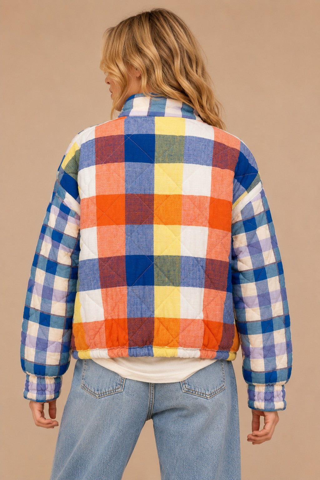 Shelby - Quilted Patchwork Puffer Jacket