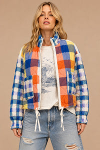 Shelby - Quilted Patchwork Puffer Jacket