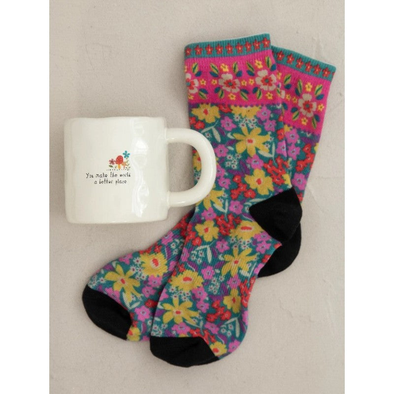 Mug & Socks Set - You Make The World