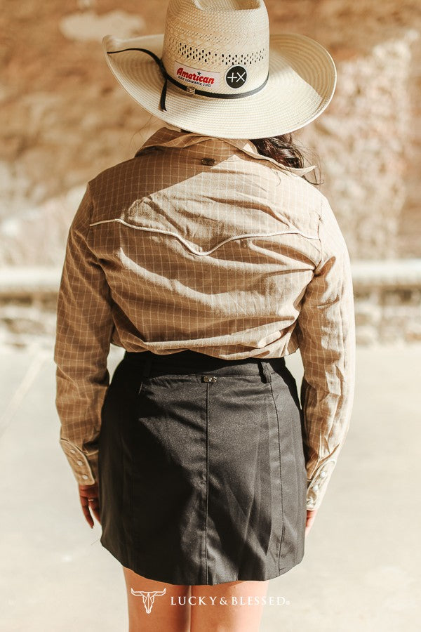 Arley - Arrow Western Long Sleeved Shirt (Beige)