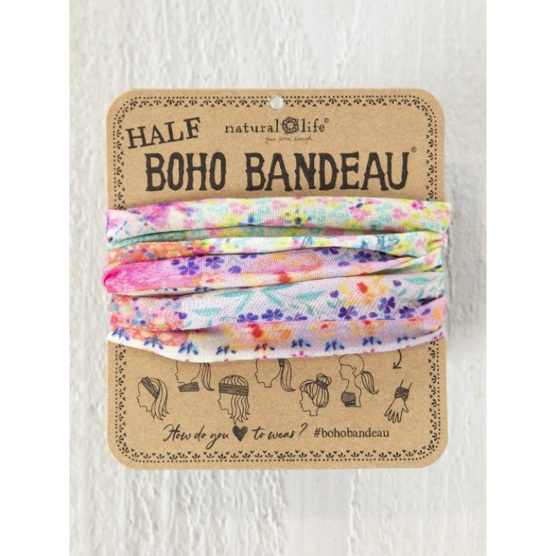 Boho Bandeau - Pink Water Clear Patchwork