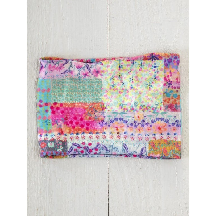 Boho Bandeau - Pink Water Clear Patchwork
