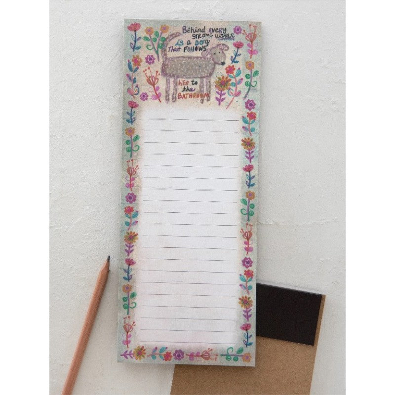 Magnetic Notepad - Behind Every Strong