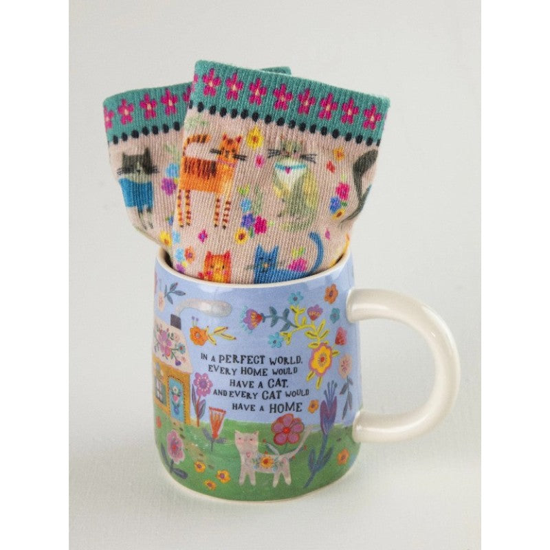 Mug & Socks Set - Every Cat Has A Home