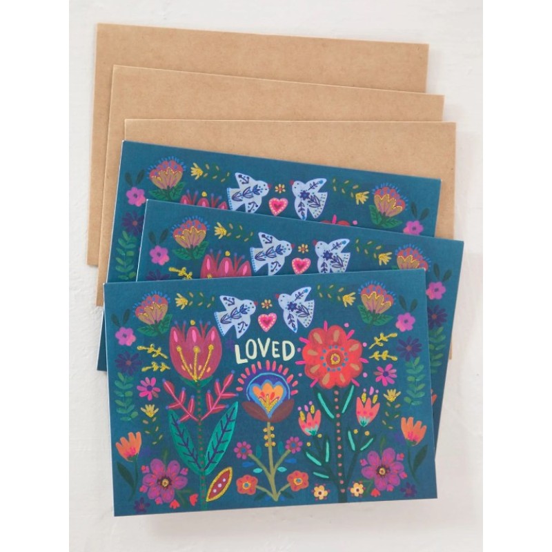 Greeting Card - Floral Loved