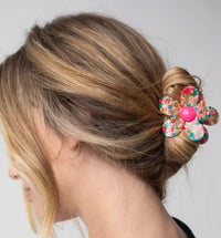 Daisy Claw Clip - Vintage Garden